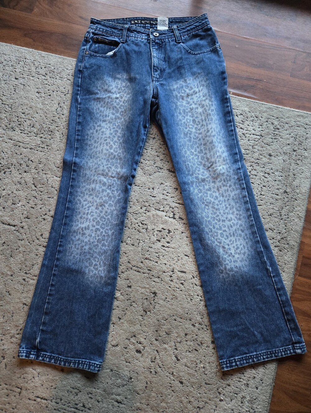 Vintage R.V.T. Leopard Jeans - Picture 1 of 9